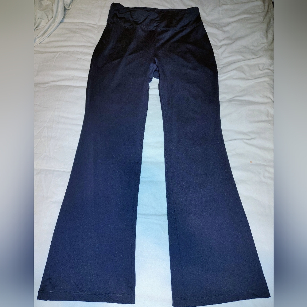 Charcoal Gray, Woman's Flared, Yoga Pants, Size L,